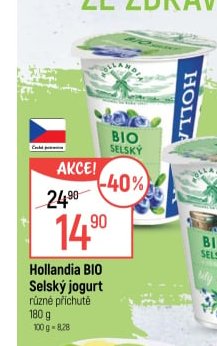Hollandia BIO Selský jogurt různé příchutě