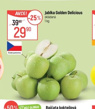 Jablka Golden Delicious
