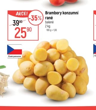 Brambory konzumní rané