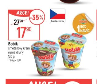 Bobik smetanový krém