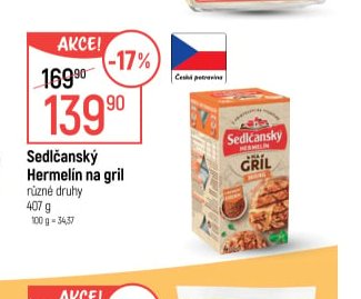 Sedlčanský Hermelín na gril
