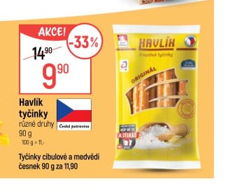 Havlík tyčinky