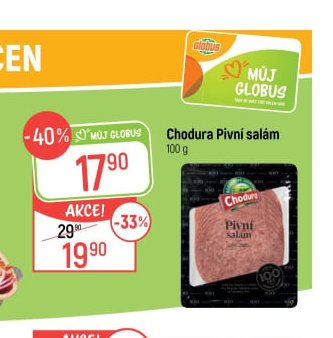 Chodura Pivní salám 100 g
