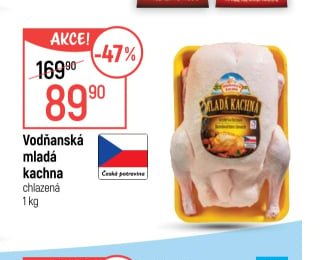 Vodňanská mladá kachna chlazená 1 kg