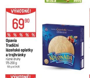 Opavia Tradiční lázeňské oplatky a trojhránky