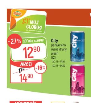 City perlivé víno