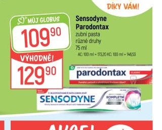 Sensodyne Parodontax zubní pasta