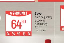 Savo čistič na podlahy a povrchy