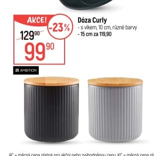 Dóza Curly s víkem 10 cm