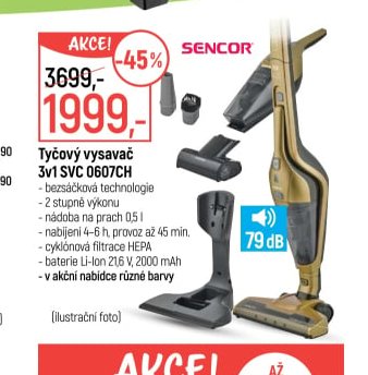 Tyčový vysavač 3v1 SVC 0607CH