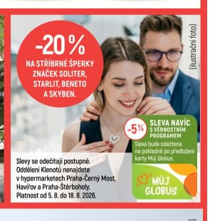 Na stříbrné šperky značek Soliter, Starlit, Beneto a Skyben