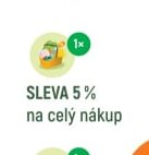SLEVA 5 % na celý nákup