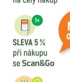 SLEVA 5 % při nákupu se Scan&Go