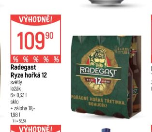 Radegast Ryze hořká 12