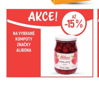 Na vybrané kompoty značky Alibona