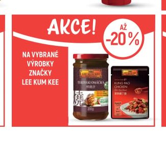 Na vybrané výrobky značky Lee Kum Kee