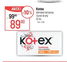 Kotex dámské tampony