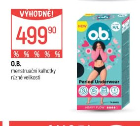 O.B. menstruační kalhotky