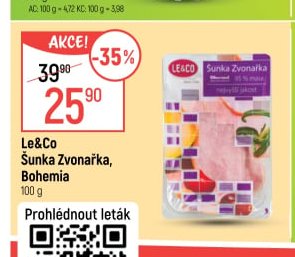 Le&Co Šunka Zvonarka Bohemia