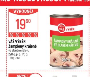 Váš Výběr Žampiony krájené
