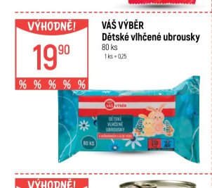Váš Výběr Dětské vlhčené ubrousky