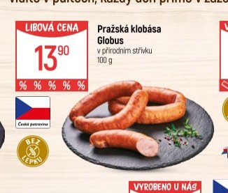 Pražská klobása Globus