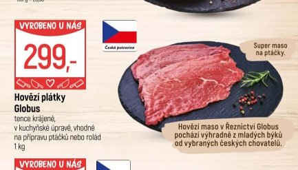 Hovězí plátky Globus