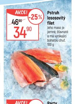 Pstruh lososovitý filet