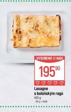 Lasagne s boloňským ragú