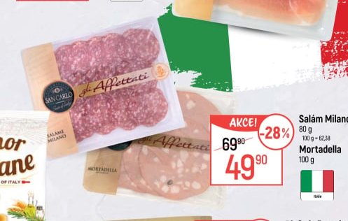 Salám Milano, Mortadella
