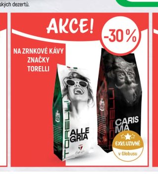 Zrnkové kávy Torelli