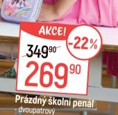 Prázdný školní penál