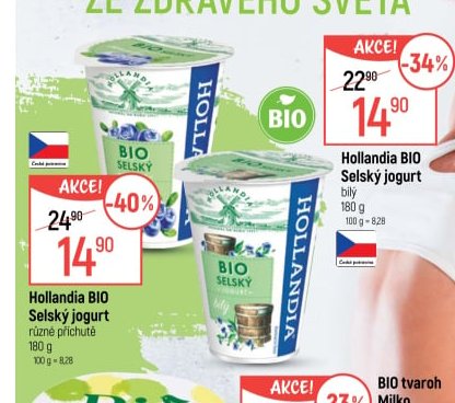 Hollandia BIO Selský jogurt