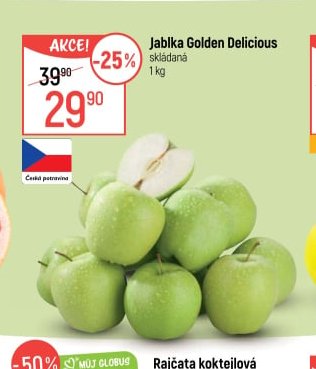 Jablka Golden Delicious