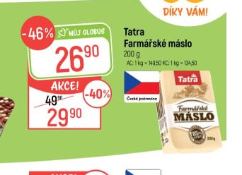 Tatra Farmářské máslo