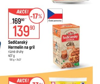 Sedlčanský Hermelín na gril