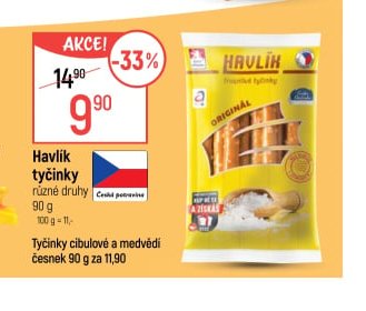 Havlík tyčinky