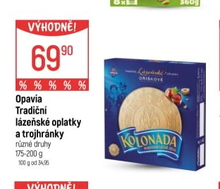 Opavia Tradiční lázeňské oplatky a trojhránky