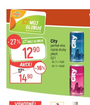 City perlivé víno