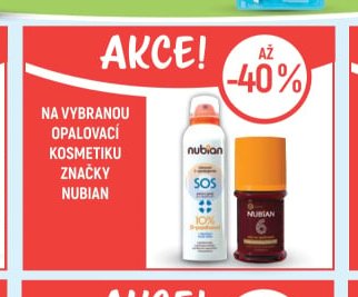 Nubian opalovací kosmetika