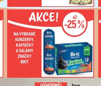 Brit konzervy, kapsičky a salámy