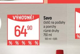Savo čistič na podlahy a povrchy