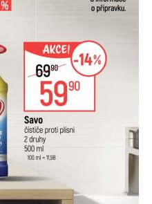 Savo čistič proti plísni