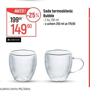 Sada termosklenic Bubble