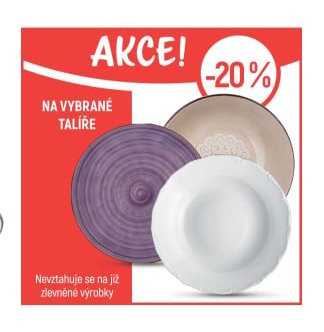 Talíře na vybrané