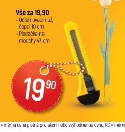 Odlamovací nůž, Plácačka na mouchy