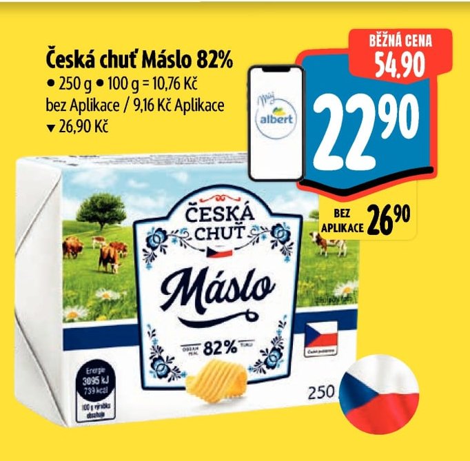 Česká chuť Máslo 82%