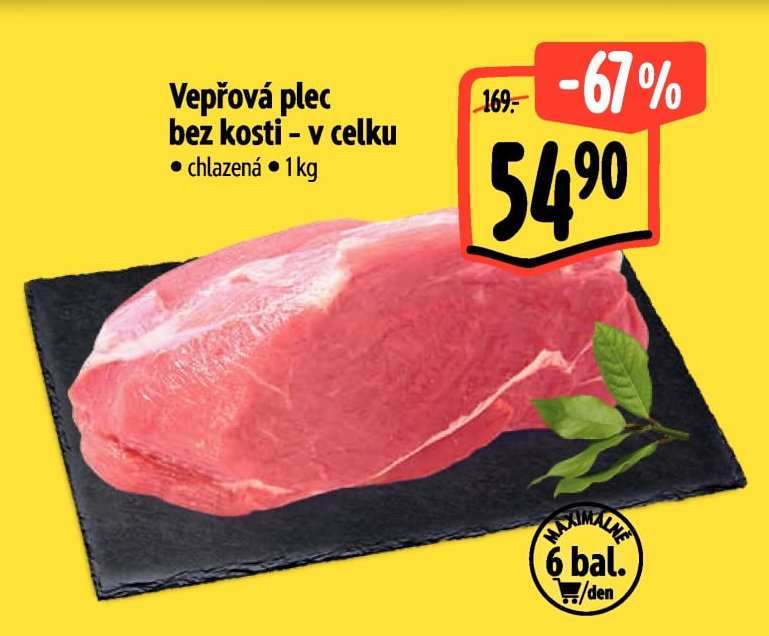 Vepřová plec bez kosti