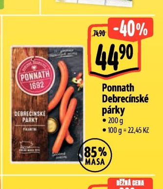 Ponnath Debrecínské párky