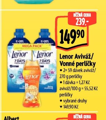 Lenor Aviváž / Vonné perličky